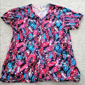 Wonderwink Down with Fluff scrub top